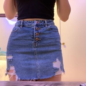 small jean skirt